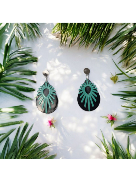 boucle d'oreille noire
