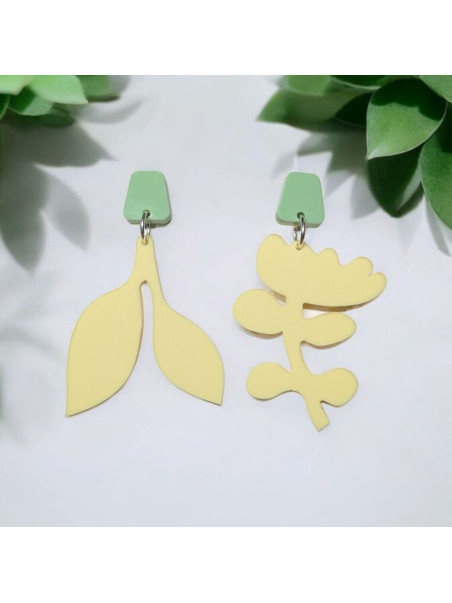boucle d'oreille asymétrique