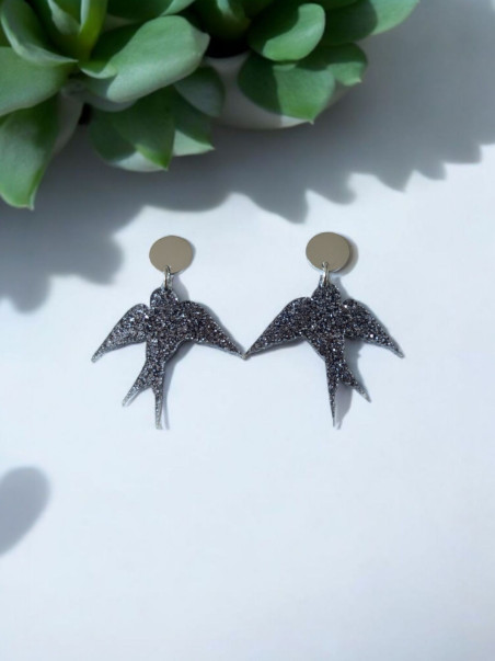 boucles d'oreilles oiseaux