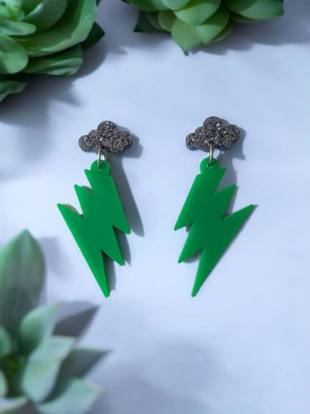 boucles d'oreilles rock