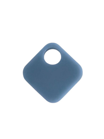 Petit carré pampille en acrylique bleu zinc