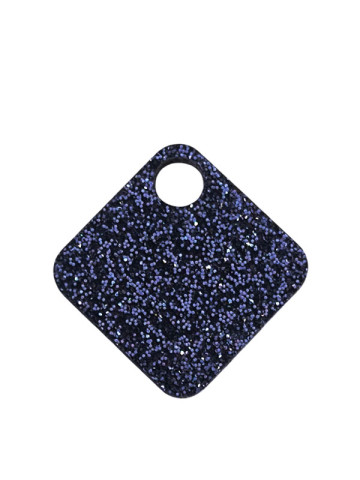 Grand carré pampille en acrylique midnight pailleté