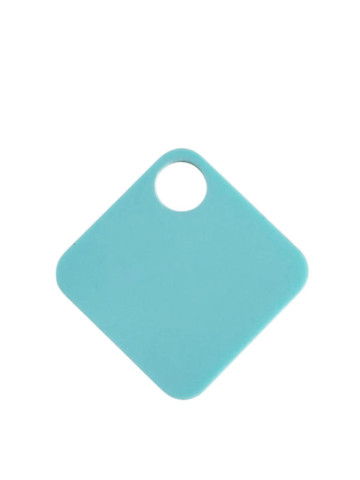 Grand carré pampille en acrylique turquoise