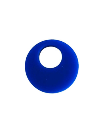 Petit rond pampille en acrylique bleu marine