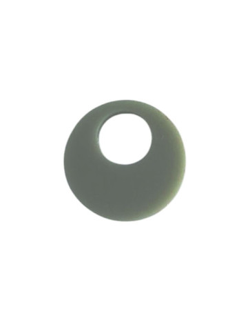 Petit rond pampille en acrylique vert kaki