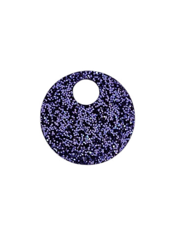 Moyen rond pampille en acrylique midnight pailleté