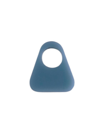 Petit triangle pampille en acrylique bleu zinc