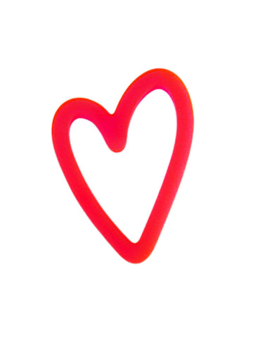 Petit triangle pampille en acrylique rouge translucide