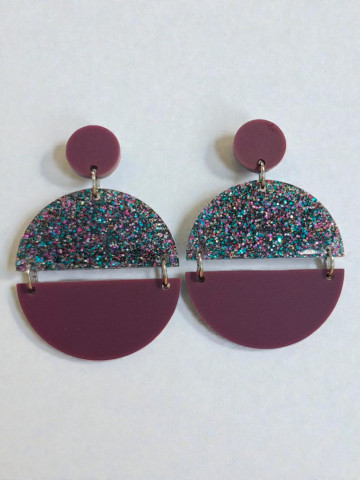 Jill - disco pailleté et prune